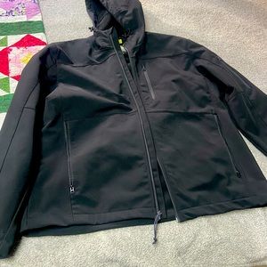 Xersion jacket wind proof and water resistant. Size L, color black. Never worn.